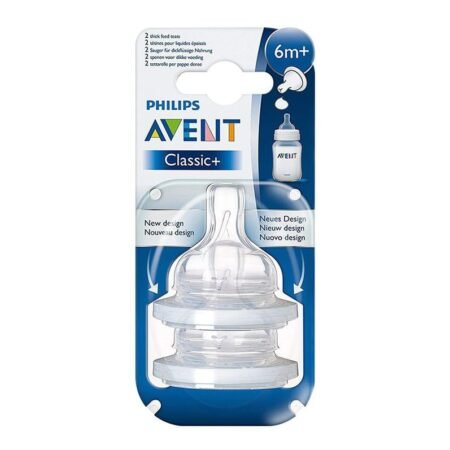 AVENT CLASSIC SILICONE TEAT PACK OF 2 6M+