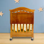Wooden Cot Brown With Drawers And Organizer (Dark Brown)