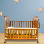 Wooden Cot Brown With Drawers And Organizer (Dark Brown)