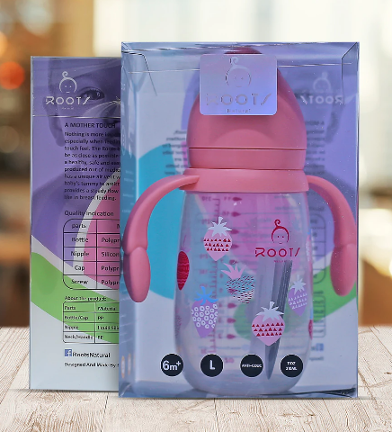 Pink Wide-Neck Baby Bottle 310ML