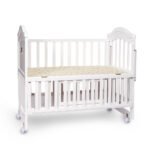 TINNIES WOODEN COT - WHITE