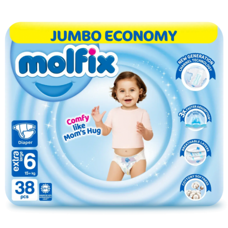 Molfix Jumbo 6 15kg+ 38 PCS