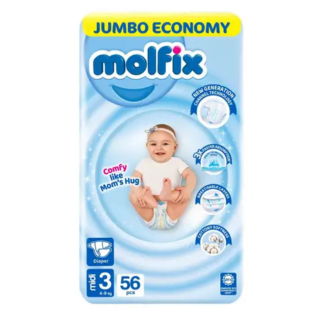 Molfix 3 Jumbo (4-9)kg 56 PCS