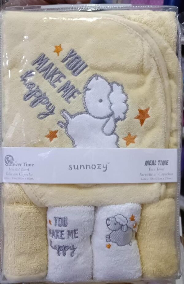 Sunnozy Baby Hooded Towel-Sheep