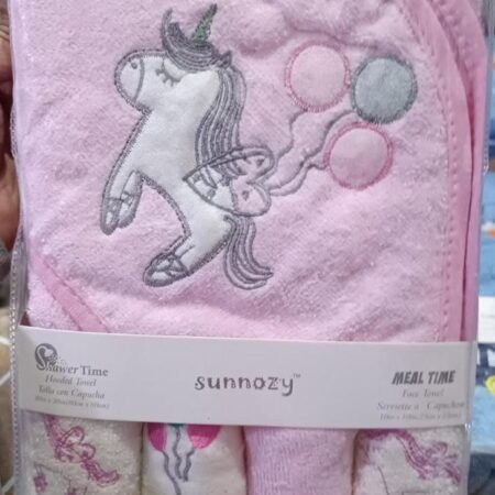 Sunnozy Baby Hooded Towel-Unicorn