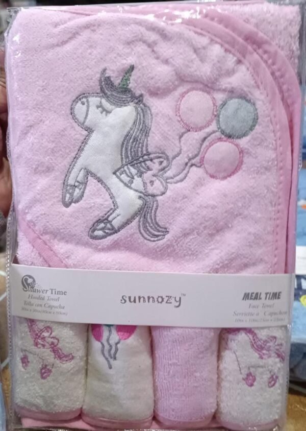 Sunnozy Baby Hooded Towel-Unicorn