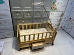 SMALL WOODEN COT (DIYAR COLOR)
