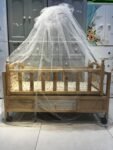 SMALL WOODEN COT (DIYAR COLOR)