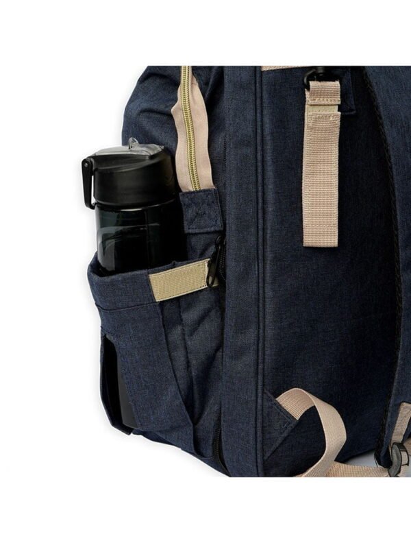 4in1 Multi-Purpose Baby Diapers Bag (Waterproof) With Portable Bed Navy Blue