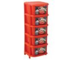 AQUAPLAST 5 LAYER STORAGE BOX STORAGE DECORATED PRINTED DRAWER CABINET