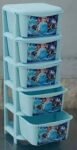 AQUAPLAST 5 LAYER STORAGE BOX STORAGE DECORATED PRINTED DRAWER CABINET