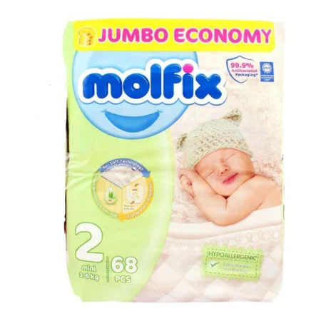 Molfix 2-Medium (3-6)kg 68 PCS