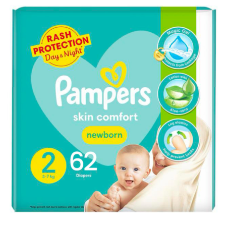 Pampers 2 (3-7)kg Newborn (62) pcs