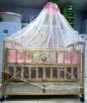 WOODEN COT 3 IN 1 (DIYAR COLOR )