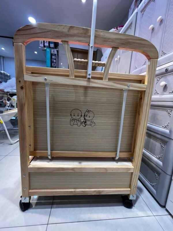WOODEN COT 3 IN 1 (DIYAR COLOR )