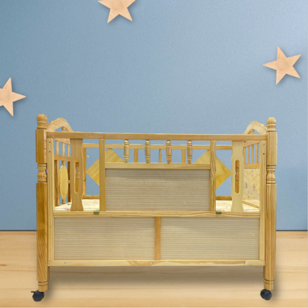 Baby Printed Wooden Cot 587-1