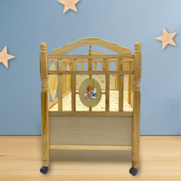Baby Printed Wooden Cot 587-1