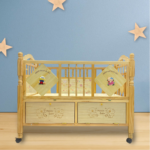 Baby Printed Wooden Cot 587-1