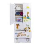 HAPPY WILD SAFARI WARDROBE HANGING WITH 4 DRAWER JUMBO 6 LAYER