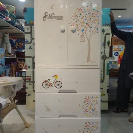 BABY CABINET 4 DRAWERS WITH HANGING BICYCLE PATTERN