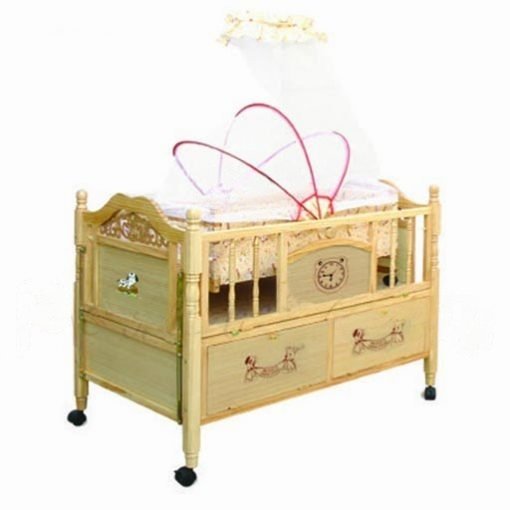 WOODEN COT 6312