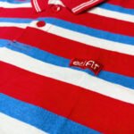 Ezifit Red High Quality Polo T-Shirt For Boys Strips Deisgn