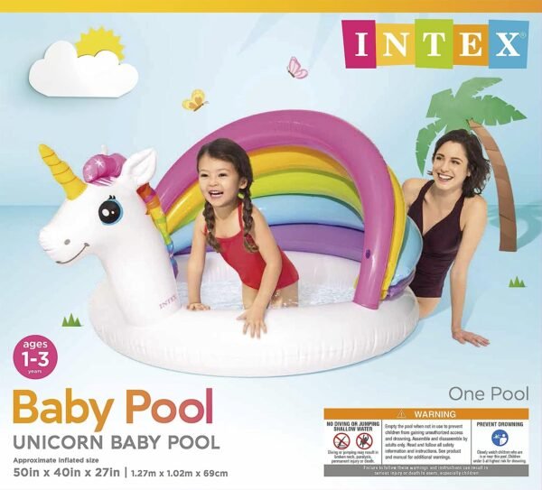 INTEX Sunset Glow Pool Unicorn ( 50″ x 40″x27″ )