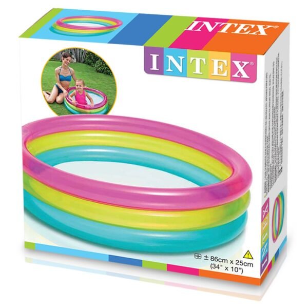 INTEX Sunset Glow Baby Pool Transparent ( 34" X 10" )
