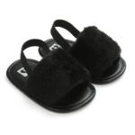 Baby Sandals Fluffy (Black)