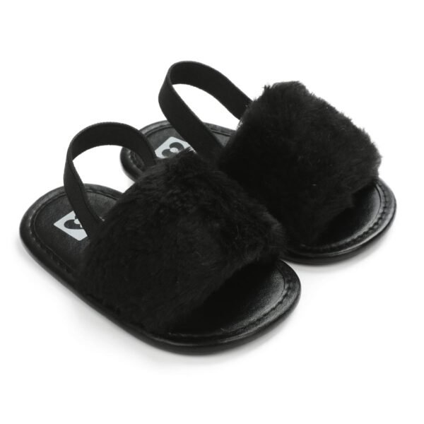 Baby Sandals Fluffy (Black)