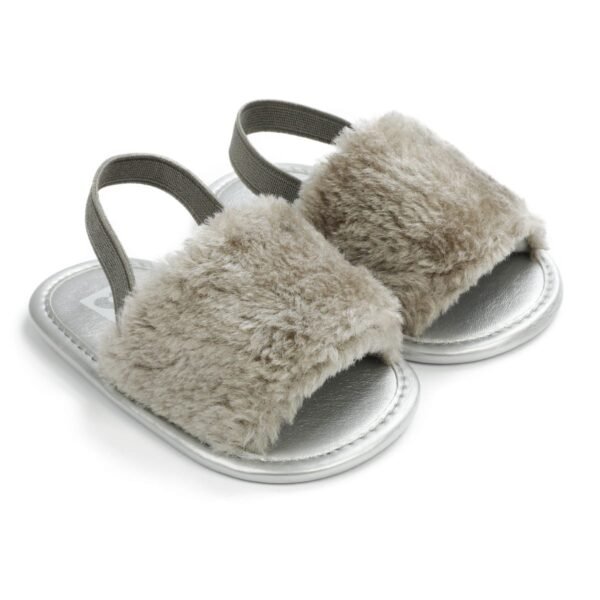 Baby Sandals Fluffy (Grey)