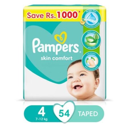 Pampers Mega Pack Baby Dry Diapers Size 4 (54 Count)