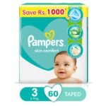 Pampers Mega Pack Baby Dry Diapers Size 3 (60 Count)