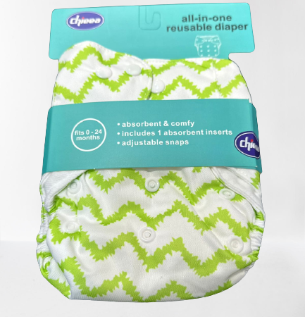 Baby Reusable Diapers Printed (0 to 24 Months) (D)