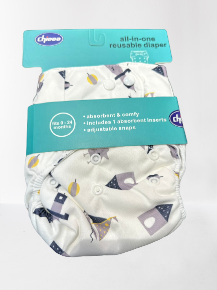Baby Reusable Diapers Printed (0 to 24 Months) (B)