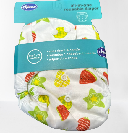 Baby Reusable Diapers Printed (0 to 24 Months) (C)