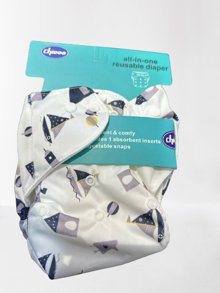 Baby Reusable Diapers Printed  ( 0 to 24 Months) (A)