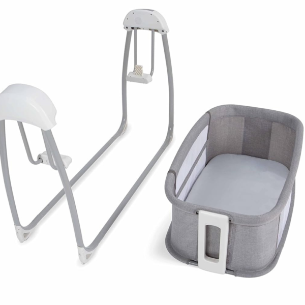 Mastela Deluxe 4 in 1 Bassinet, Cradle Swing & Bedside Sleeper for Birth to 36 Month Kids