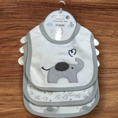 Sunnozy 3 Pack Baby Bibs