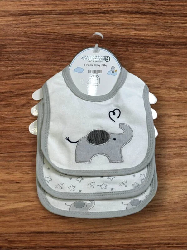 Sunnozy 3 Pack Baby Bibs