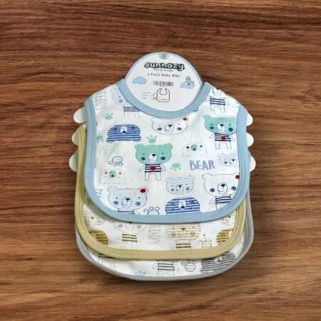 Sunnozy 3 Pack Baby Bibs