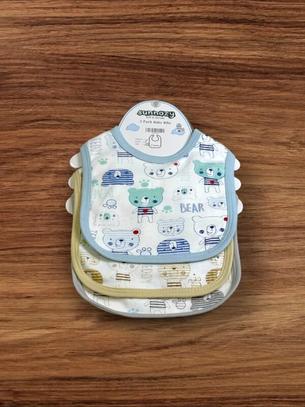 Sunnozy 3 Pack Baby Bibs