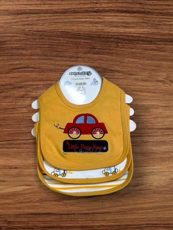 Sunnozy 3 Pack Baby Bibs