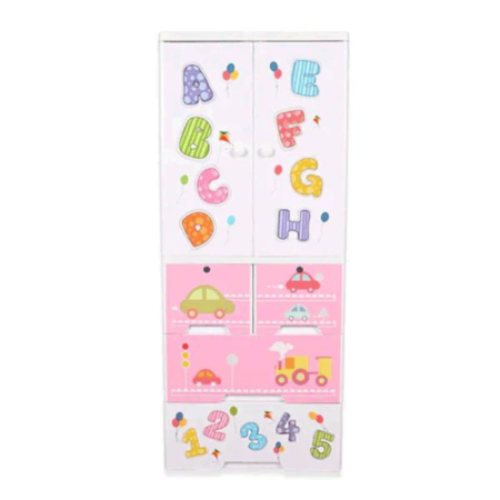 Baby Cabinet 3 Drawers with Hanging ABC Pattern