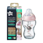 Tommee Tippee Closer to Nature Glass Bottle 250 ml - Pink