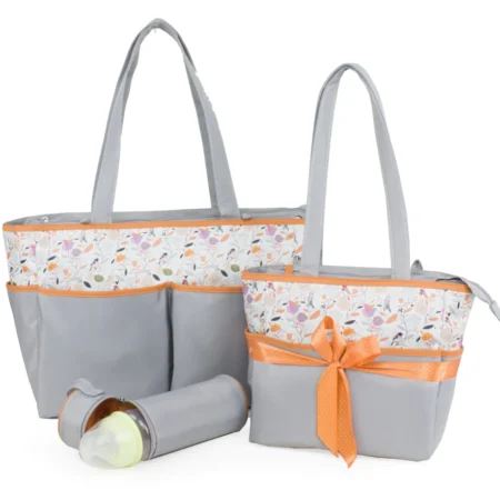 Colorland Mother Bag Set Orange and Grey