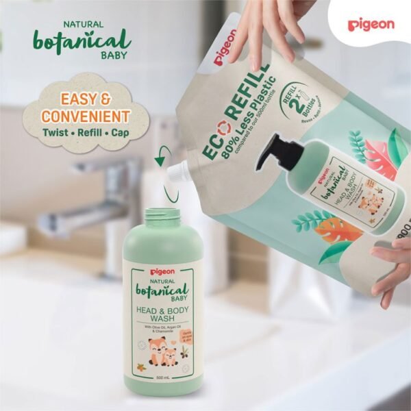Pigeon Baby Head & Body Wash Refill 900ML