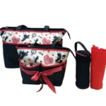 Colorland Mother Bag Set Red and Black