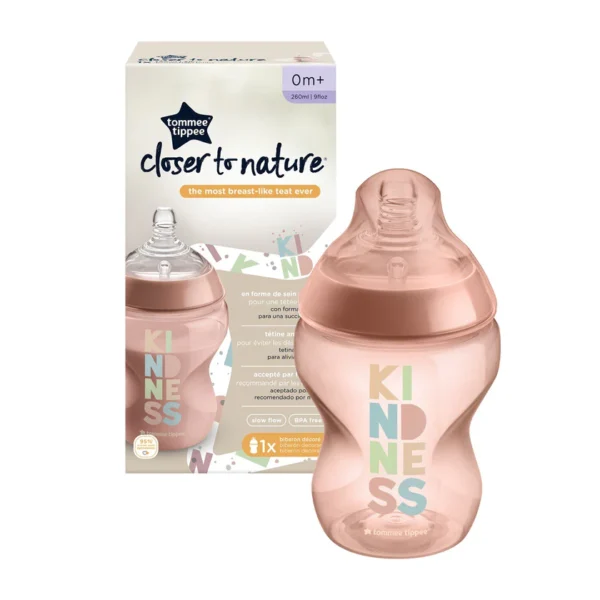 Tommee Tippee Closer To Nature Feeding Bottle, 260ml X 1 Girl