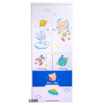 HAPPY STAR BEAR WARDROBE HANGING WITH 3 DRAWER